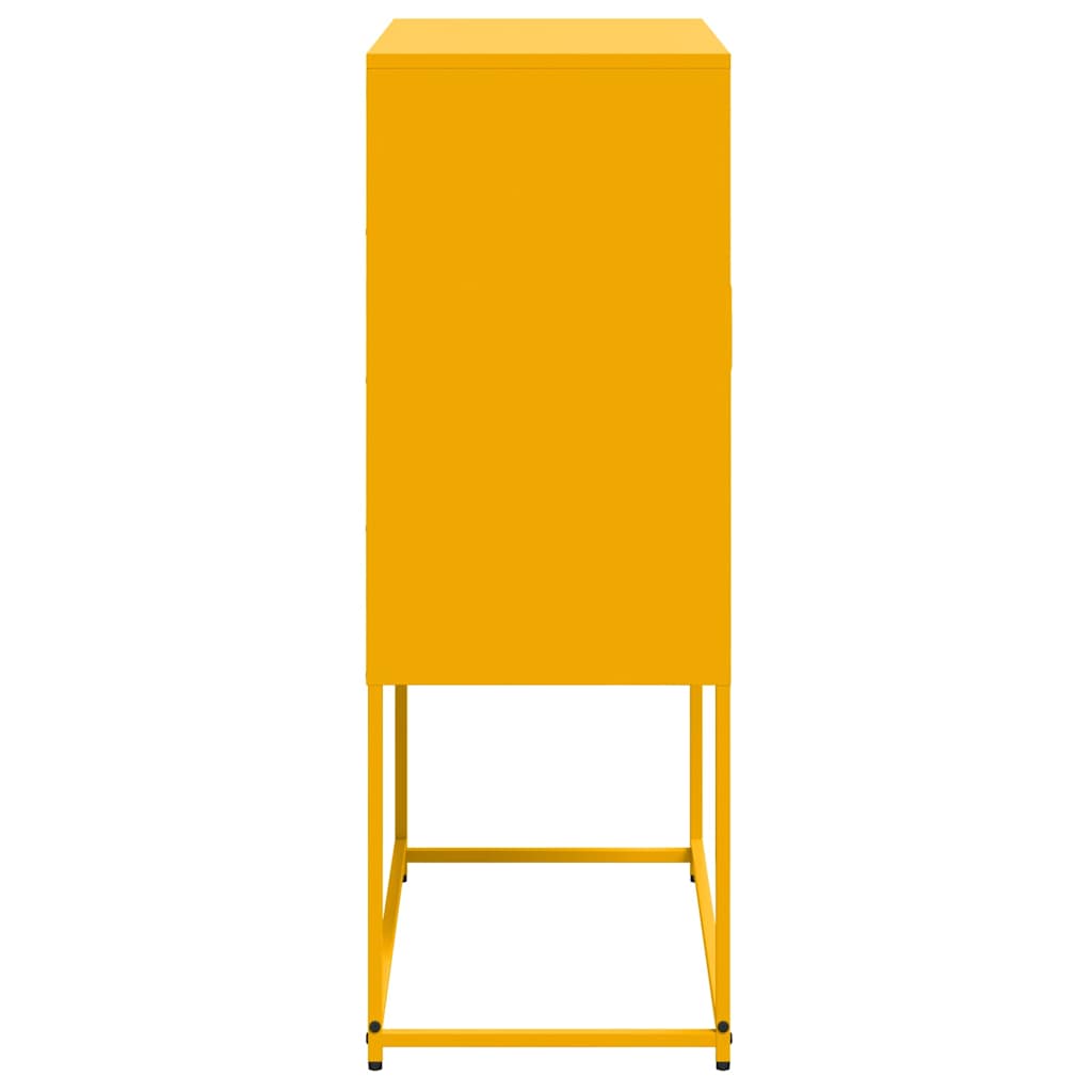 vidaXL Hoge kast 68,5x38,5x107 cm staal zwart