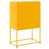 vidaXL Hoge kast 68,5x38,5x107 cm staal zwart