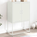 vidaXL Hoge kast 68,5x38,5x107 cm staal zwart