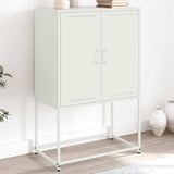 vidaXL Hoge kast 68,5x38,5x107 cm staal zwart