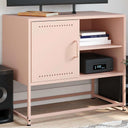 vidaXL Tv-meubel 68x39x60,5 cm staal zwart