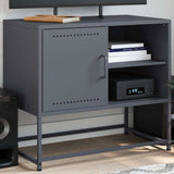 vidaXL Tv-meubel 68x39x60,5 cm staal zwart