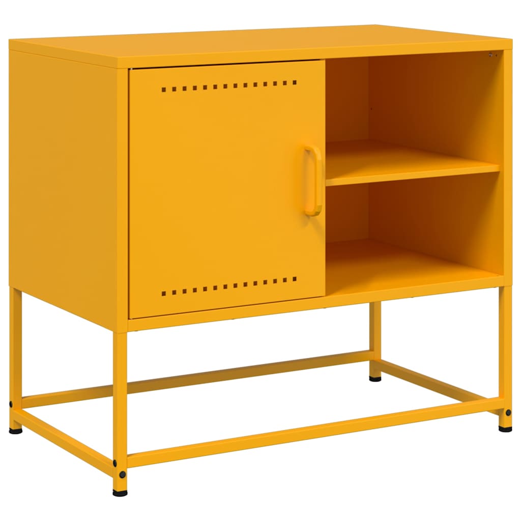 vidaXL Tv-meubel 68x39x60,5 cm staal zwart