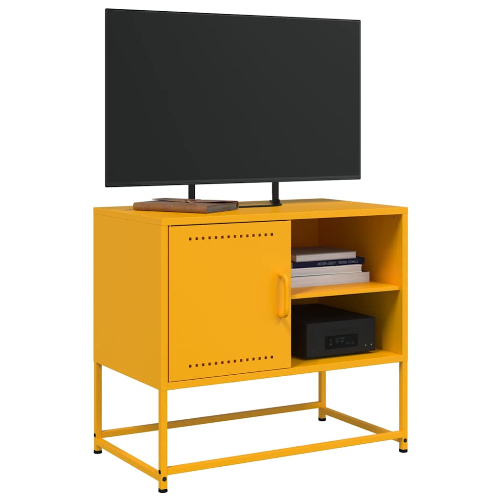 vidaXL Tv-meubel 68x39x60,5 cm staal zwart