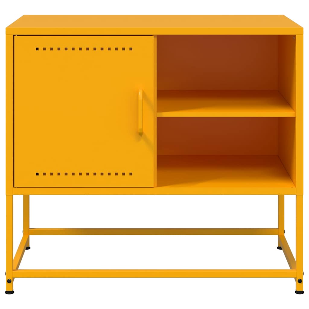 vidaXL Tv-meubel 68x39x60,5 cm staal zwart