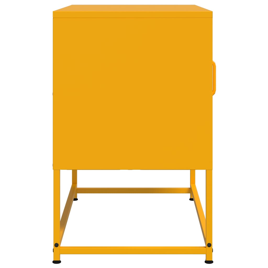 vidaXL Tv-meubel 68x39x60,5 cm staal zwart