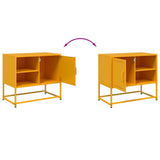 vidaXL Tv-meubel 68x39x60,5 cm staal zwart