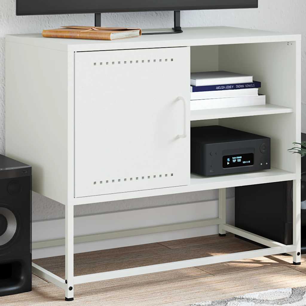 vidaXL Tv-meubel 68x39x60,5 cm staal zwart