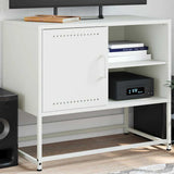 vidaXL Tv-meubel 68x39x60,5 cm staal zwart