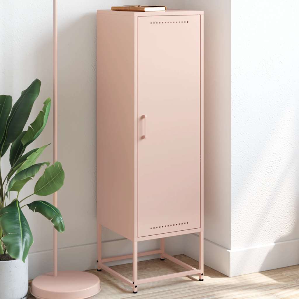 vidaXL Hoge kast 36x39x123 cm staal zwart