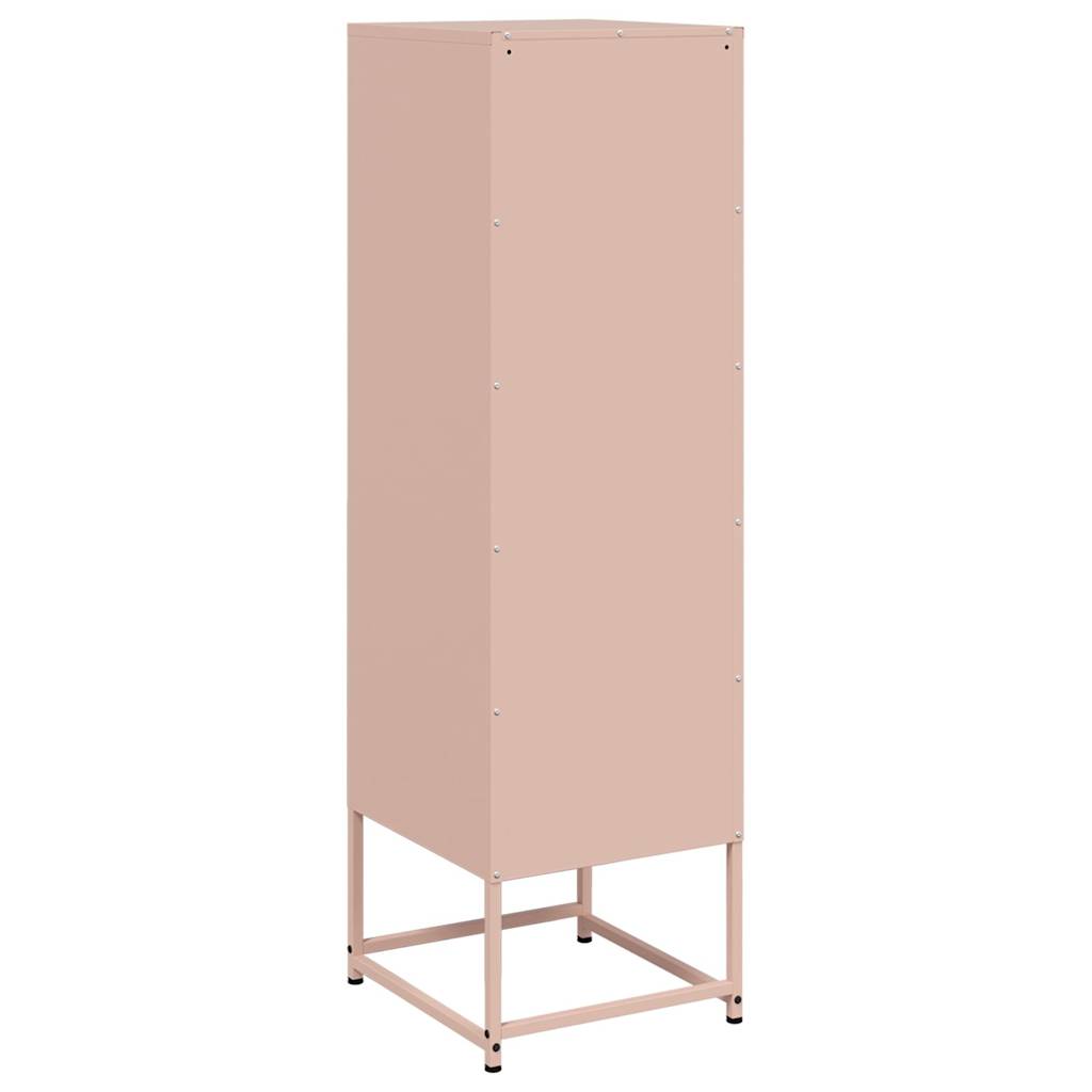 vidaXL Hoge kast 36x39x123 cm staal zwart