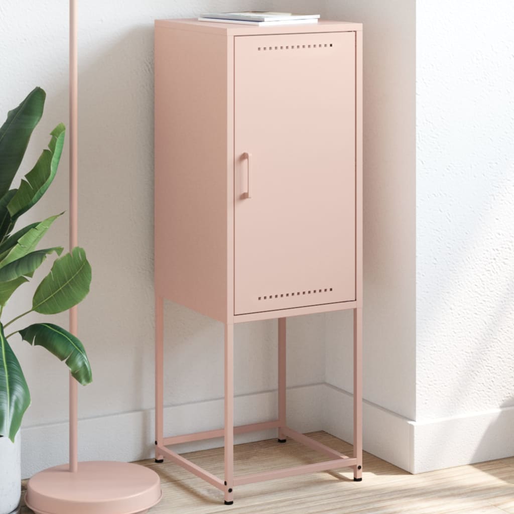 vidaXL Tall cabinet 36x39x107 cm steel black