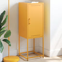 vidaXL Tall cabinet 36x39x107 cm steel black