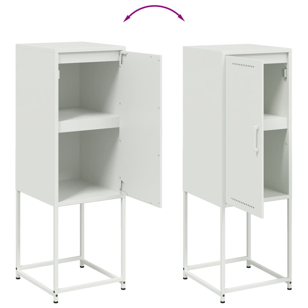 vidaXL Tall cabinet 36x39x107 cm steel black