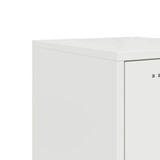 vidaXL Tall cabinet 36x39x107 cm steel black