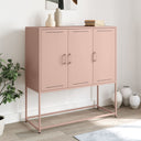 vidaXL Hoge kast 100,5x39x107 cm staal zwart