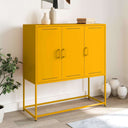 vidaXL Hoge kast 100,5x39x107 cm staal zwart