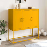 vidaXL Hoge kast 100,5x39x107 cm staal zwart