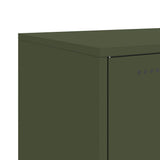 vidaXL Hoge kast 100,5x39x107 cm staal zwart