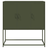 vidaXL Hoge kast 100,5x39x107 cm staal zwart