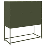 vidaXL Hoge kast 100,5x39x107 cm staal zwart