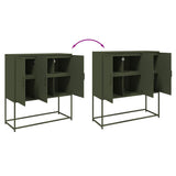 vidaXL Hoge kast 100,5x39x107 cm staal zwart