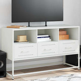 vidaXL Tv-meubel 100,5x39x60,5 cm staal zwart