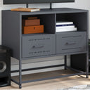 vidaXL TV cabinet 68x39x60.5 cm steel black