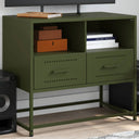 vidaXL TV cabinet 68x39x60.5 cm steel black