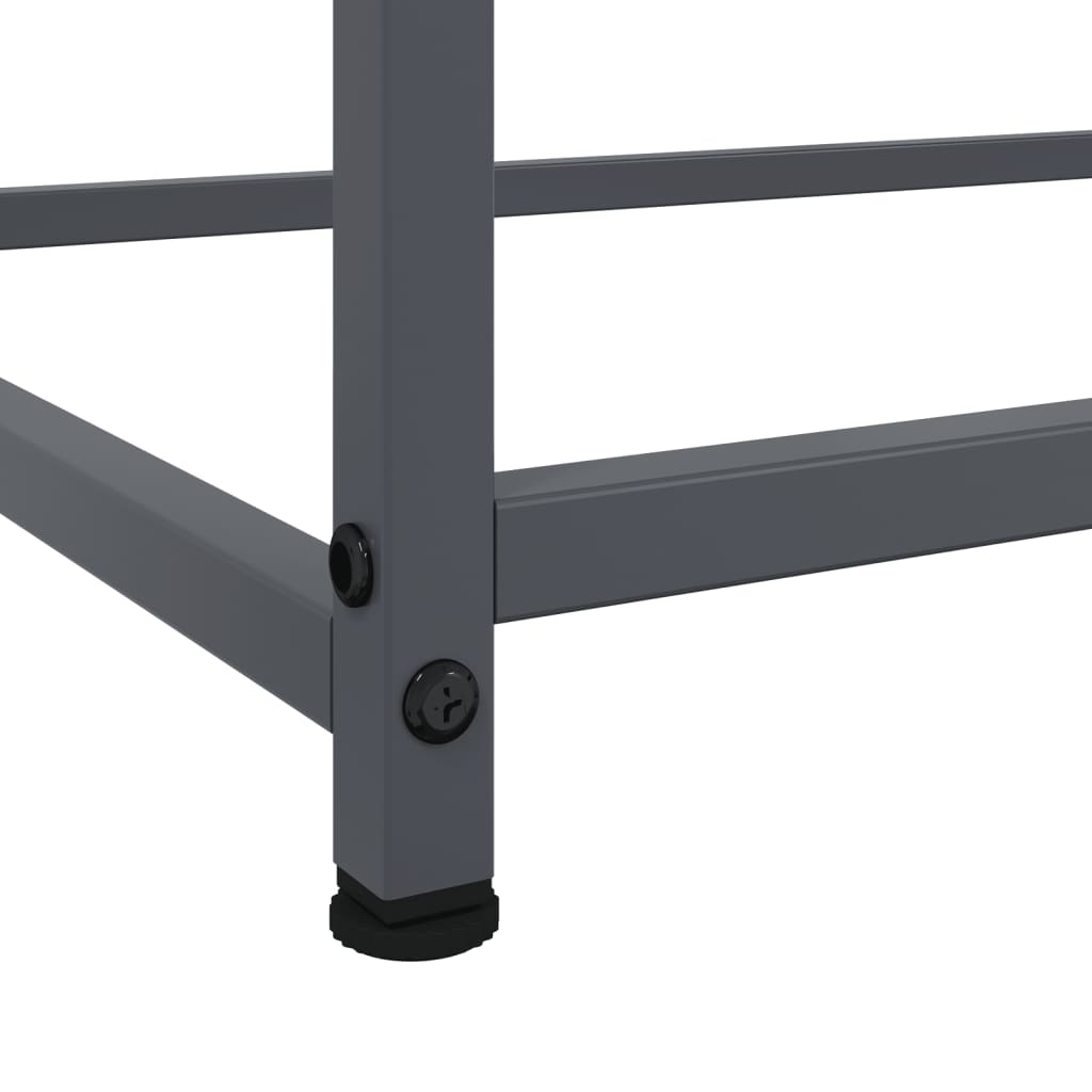 vidaXL Dressoir 100,5x39x107 cm staal zwart