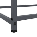 vidaXL Dressoir 100,5x39x107 cm staal zwart