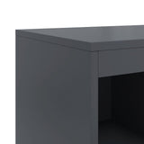 vidaXL Dressoir 100,5x39x107 cm staal zwart