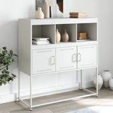 vidaXL Dressoir 100,5x39x107 cm staal zwart