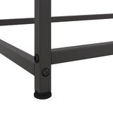 vidaXL Dressoir 100,5x39x107 cm staal zwart