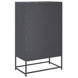 vidaXL Hoge kast 68x39x111,5 cm staal zwart