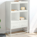 vidaXL Hoge kast 68x39x111,5 cm staal zwart