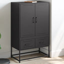 vidaXL Highboard 68x39x111.5 cm steel black