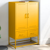 vidaXL Highboard 68x39x111.5 cm steel black