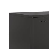 vidaXL Tv-meubel 68x39x43,5 cm staal zwart