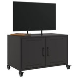 vidaXL Tv-meubel 68x39x43,5 cm staal zwart