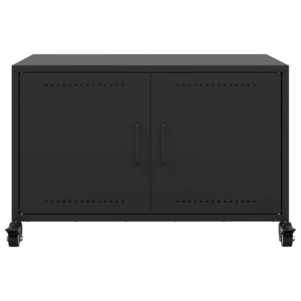 vidaXL Tv-meubel 68x39x43,5 cm staal zwart