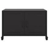 vidaXL Tv-meubel 68x39x43,5 cm staal zwart