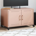 vidaXL Tv-meubel 68x39x43,5 cm staal zwart