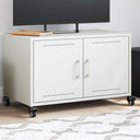 vidaXL Tv-meubel 68x39x43,5 cm staal zwart