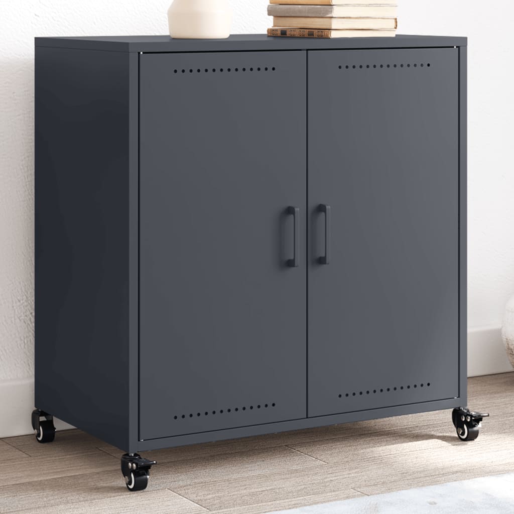 vidaXL Sideboard 68x39x72 cm steel black