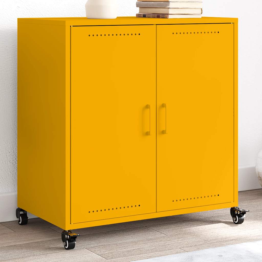 vidaXL Sideboard 68x39x72 cm steel black