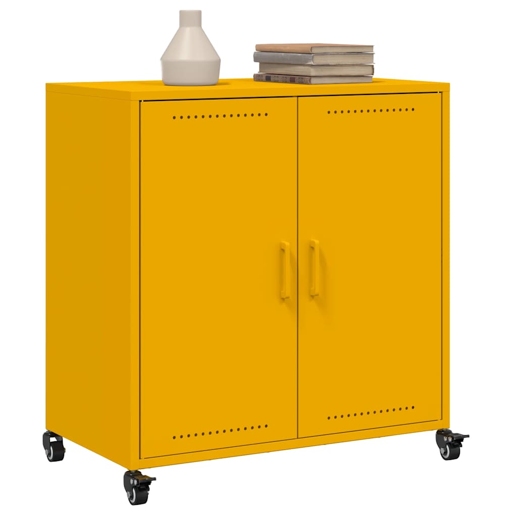 vidaXL Sideboard 68x39x72 cm steel black