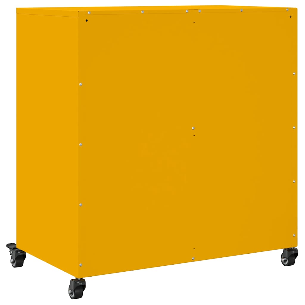 vidaXL Sideboard 68x39x72 cm steel black