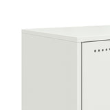 vidaXL Tv-meubel 100,5x39x43,5 cm staal zwart