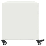 vidaXL Tv-meubel 100,5x39x43,5 cm staal zwart